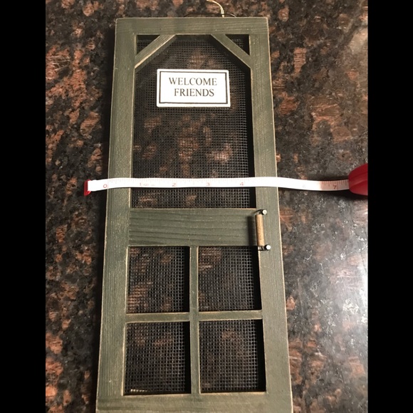 NWT Entry Door Sign- Wooden Screen Door with welcome friends sign. - Picture 5 of 6
